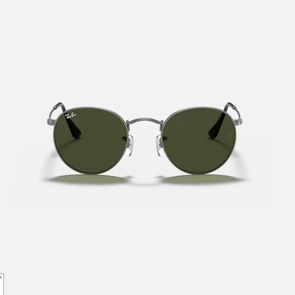 Ray-Ban Round Metal Sunglasses in Matte Gunmetal